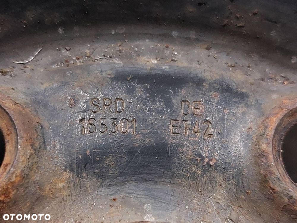 FELGA STALOWA 4SZT 5x112 6,5Jx16 ET42 FI57,1 VW AUDI SKODA 3C0601027BE - 2