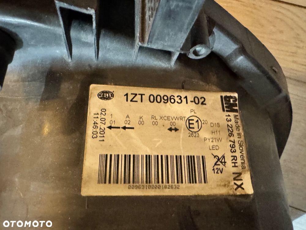 OPEL INSIGNIA A LAMPA PRAWA PRZOD KOMPLETNA EUROPA BI XENON - 4