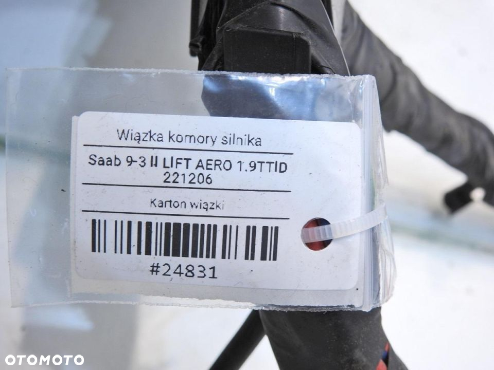 WIĄZKA INSTALACJA KOMORY SILNIKA 9-3 II 1.9 TTID - 10