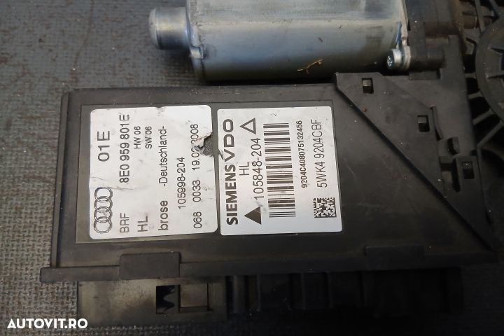 Motoras macara geam fata stanga 8E1959801E 0130821765 8E1959801E 0130 - 3