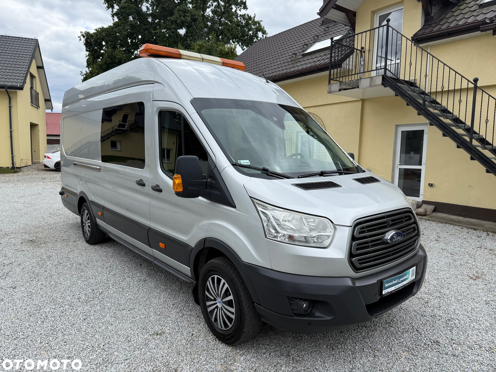 Ford Transit Furgon Brygadowy 7 osobowy L4H3 Jumbo, Kamera, Hak, FV Vat 23% - 2