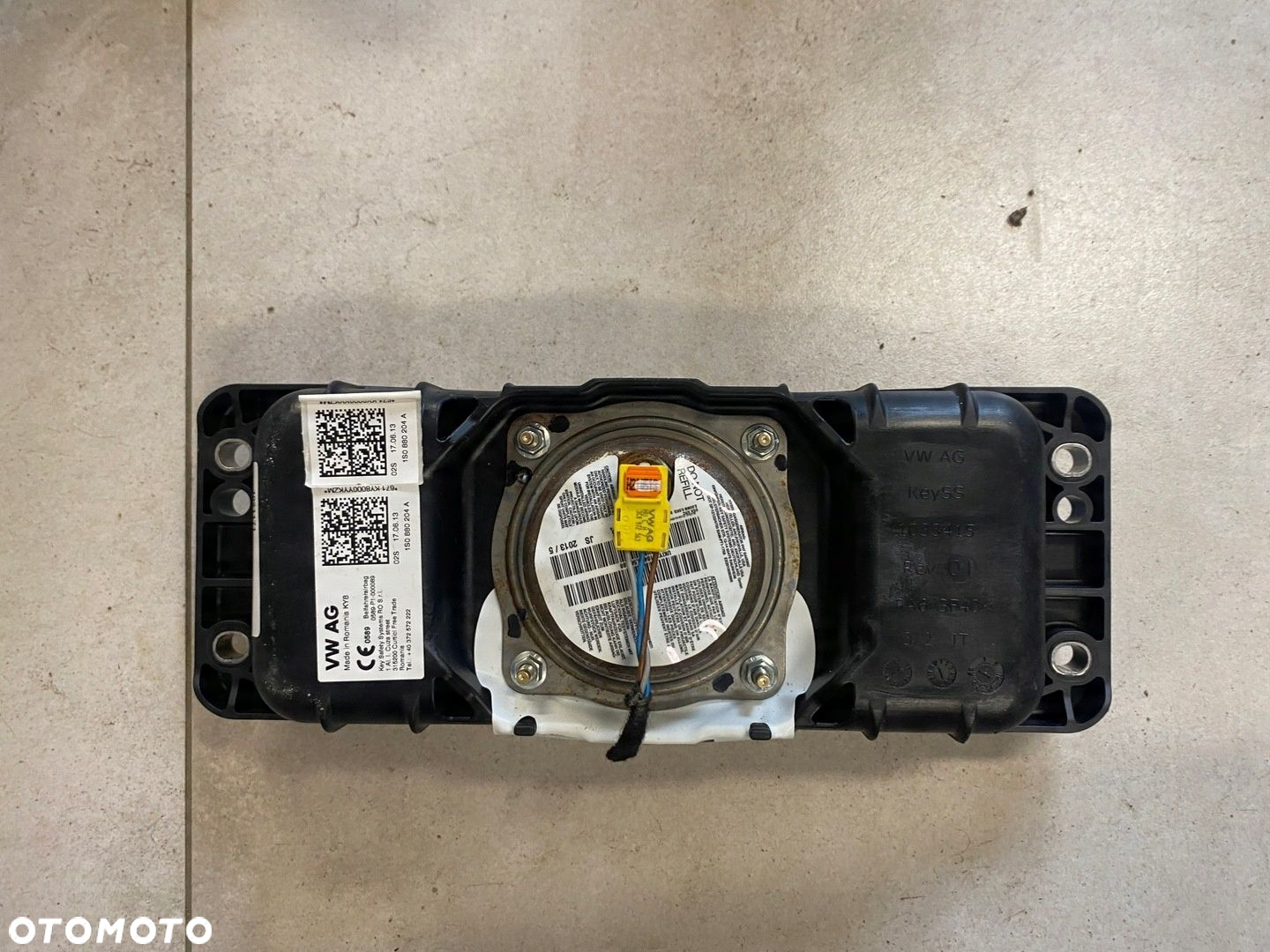SKODA CITIGO KONSOLA PODUSZKA PASY SENSOR - 2