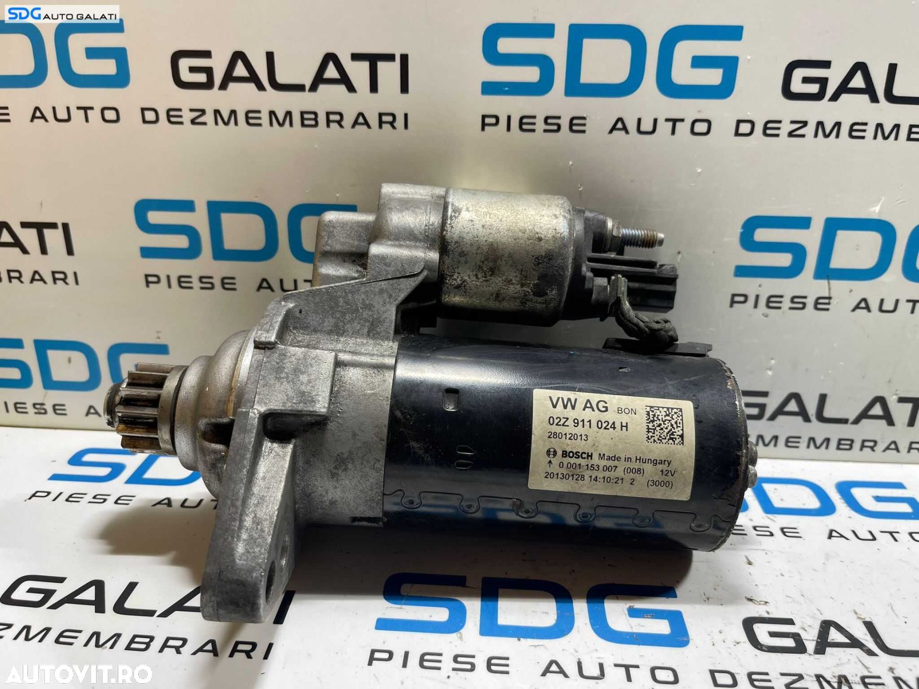 Electromotor cu 13 Dinti Seat Leon 5F 2.0 TDI DFFA CRMB CKFC DJGA CUNA CUPA DSTB DTTC DTTA DSUD DTRD CRVC 2013 - 2020 Cod 02Z911024H 0001153007 0001153008 1005831827 [M7208] - 1