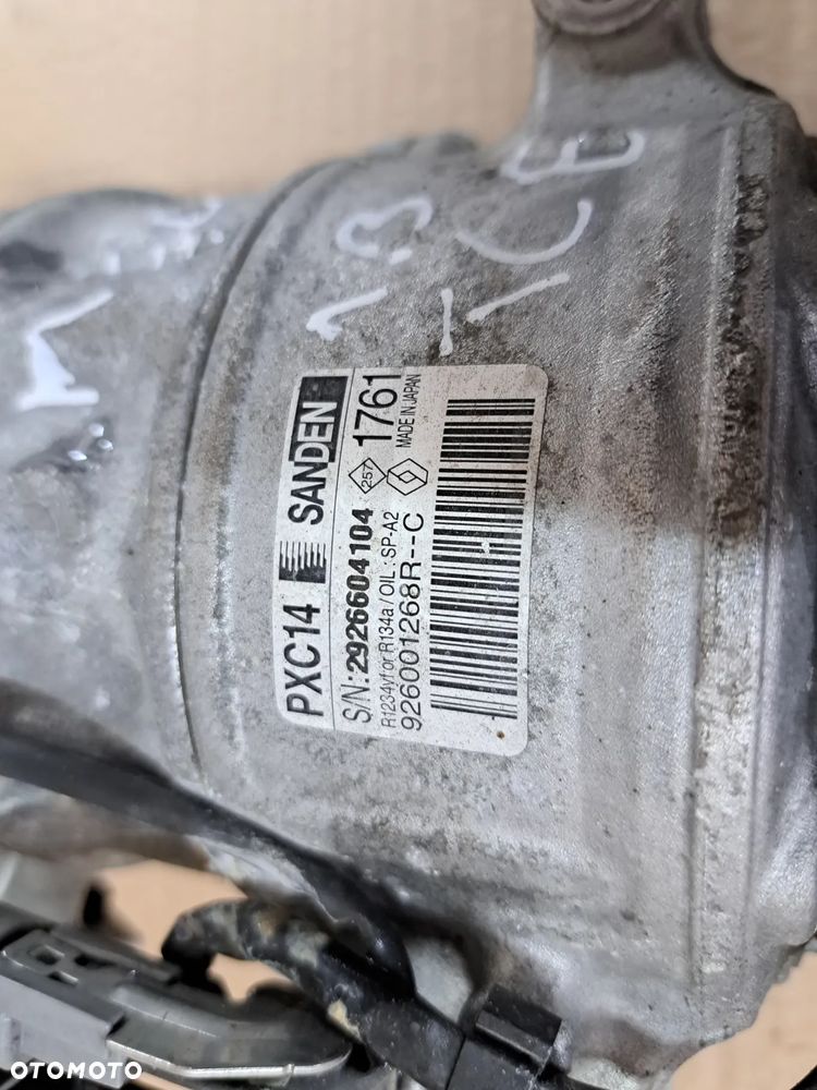 Renault Megane IV Komprsor klimatyzacji 926001268R sprężarka 1.3 tce nissan - 3