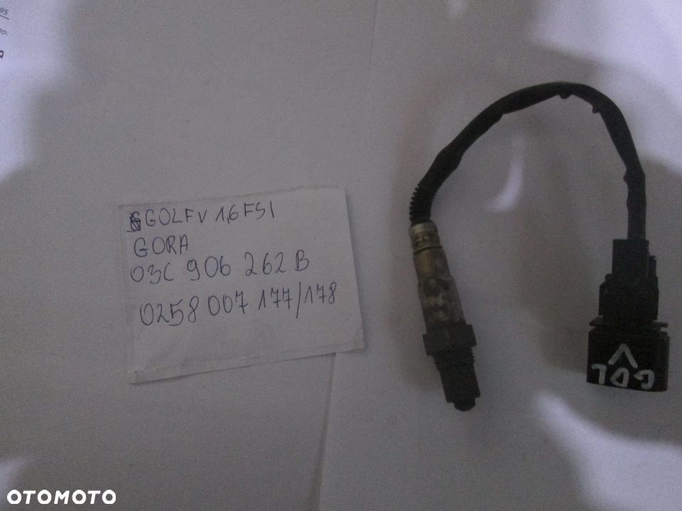 SONDA LAMBDA VW GOLF V 1,6 FSI 115 KM TURAN A3 85KW 08' 03C906262B - 1