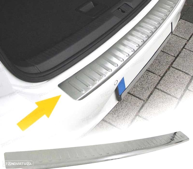 AUTOCOLANTE EMBELEZADOR DE MALA VW GOLF 6 SEDAN 08-12 AÇO INOX MATT - 1