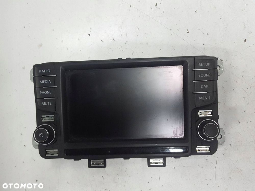 VW POLO V 6C 6R LIFT 15-17r WYŚWIETLACZ EKRAN RADIA 6C0919603 - 2