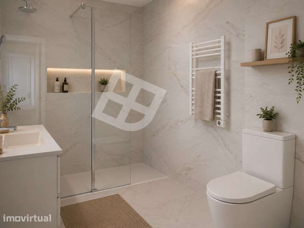 Apartamento T2 c/ Varandas - Localizado no centro de Aveiro - Grande imagem: 5/25