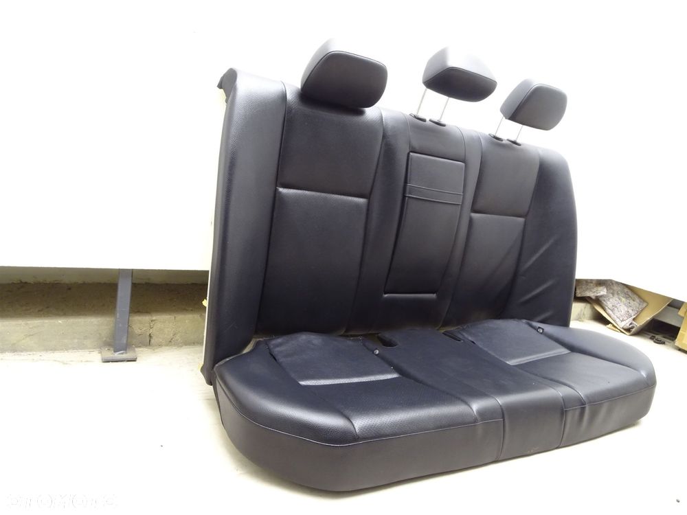 Kanapa oparcie sedan skóra czarna tył a2049200050 mercedes c180 w204 lift - 4