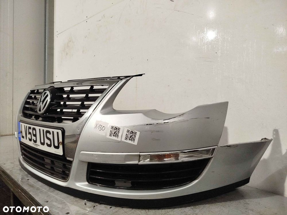 + ZDERZAK PRZÓD PRZEDNI VW VOLKSWAGEN PASSAT B6 LA7W SREBRNY - 2
