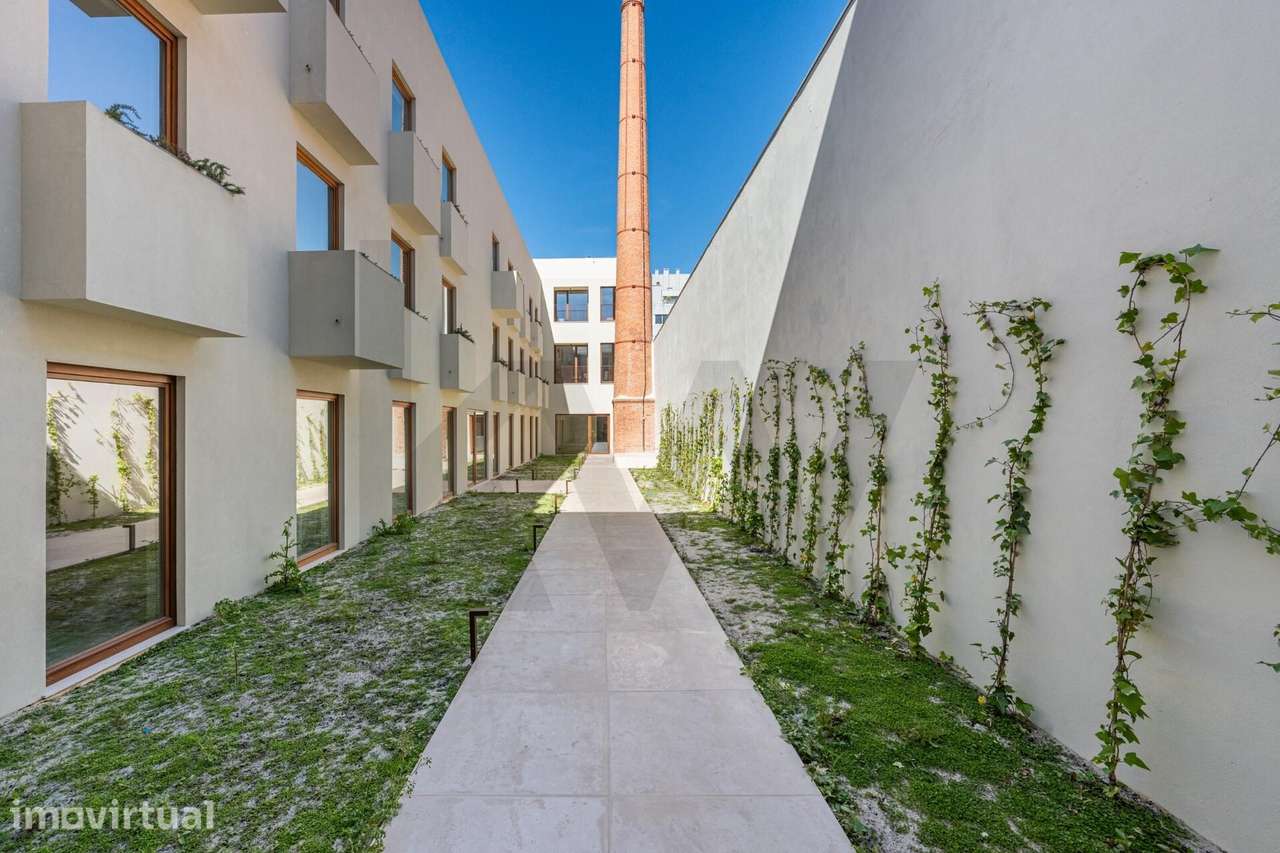 Apartamento T4D Novo na antiga Fábrica do Prado em Matosinhos Sul - Grande imagem: 4/40
