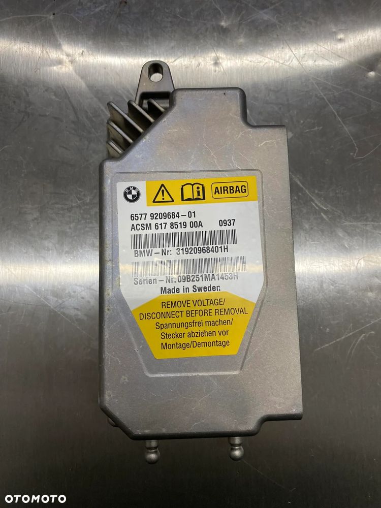 BMW F07 MODUŁ SENSOR AIRBAGA 9209684 - 1