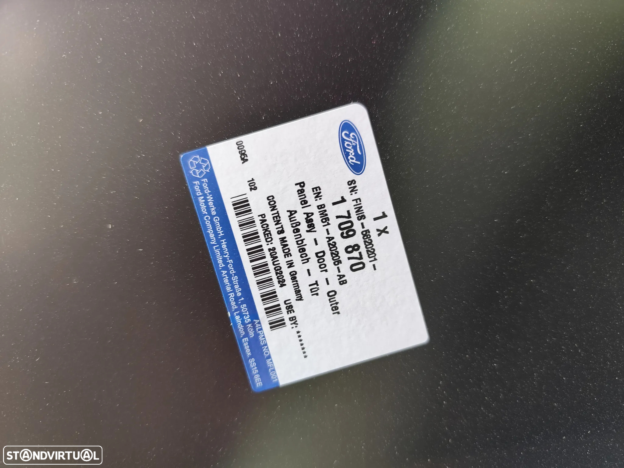 FORD FOCUS III PAINEL PORTA FRENTE ESQUERDA - PF618 - 6