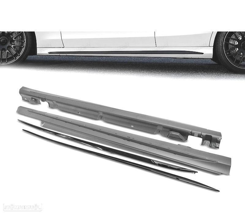 EMBALADEIRAS LATERAIS MERCEDES CLASE C W205 14-21 LOOK AMG C63 - 1