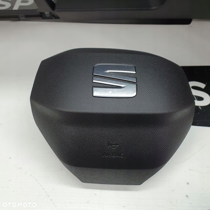 SEAT LEON 4 IV DESKA ROZDZIELCZA KONSOLA KOKPIT PULPIT PODUSZKI AIRBAG AIR BAG PASY KIT SET - 6