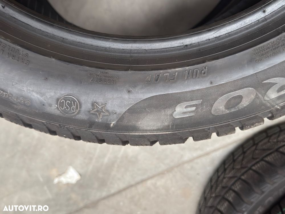 Vând 4 anvelope 245/50/19 Pirelli de iarnă cu runflat ca noi - 8