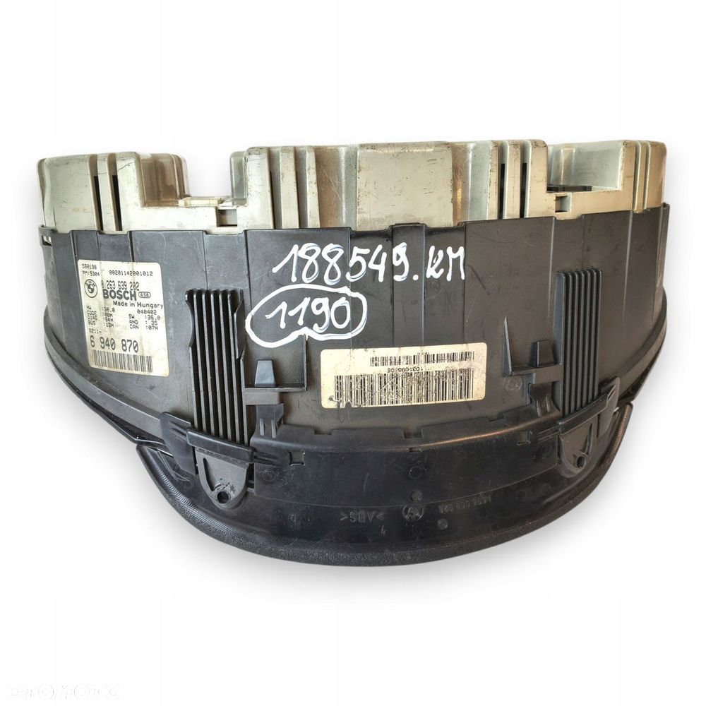 LICZNIK ZEGARY 6940870 BMW E46 318 D 320 D 2.0 D Diesel 188 549km europa - 6