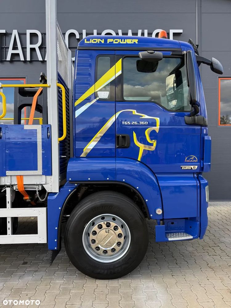 MAN TGM TGL TGS 26.360 skrzynia z żurawiem // HMF 1420 K2 dzwig kran crane - 25