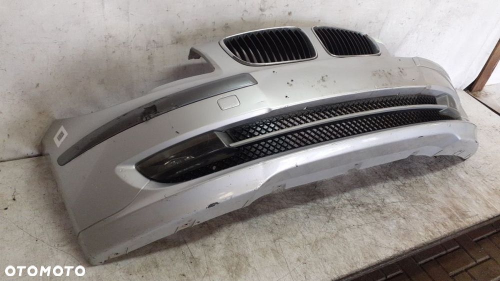 * ZDERZAK PRZÓD PRZEDNI DO BMW E87 SERIA 1 LIFT FL SREBRNY TITANSILBER HALOGENY - 4