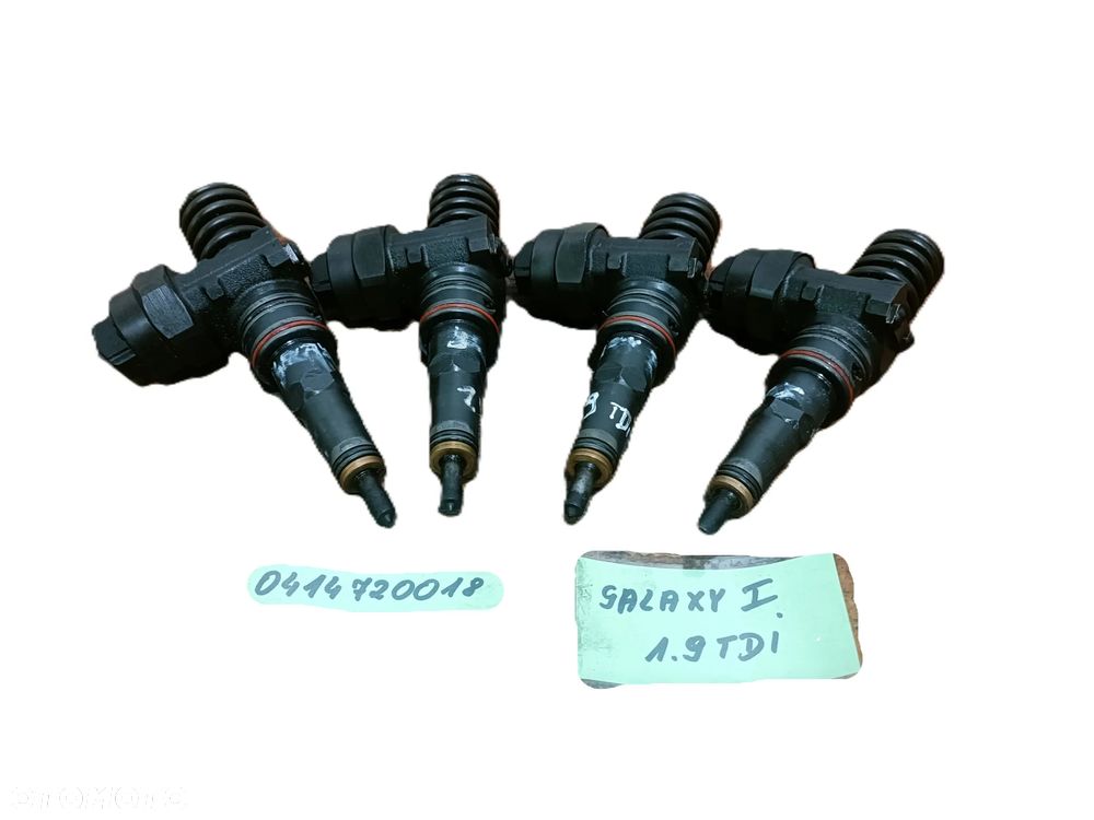 * FORD GALAXY MK1 95-00 r. 1,9 TDI (4 szt.) WTRYSKI wtryskiwacze BOSCH 0414720018 - 1
