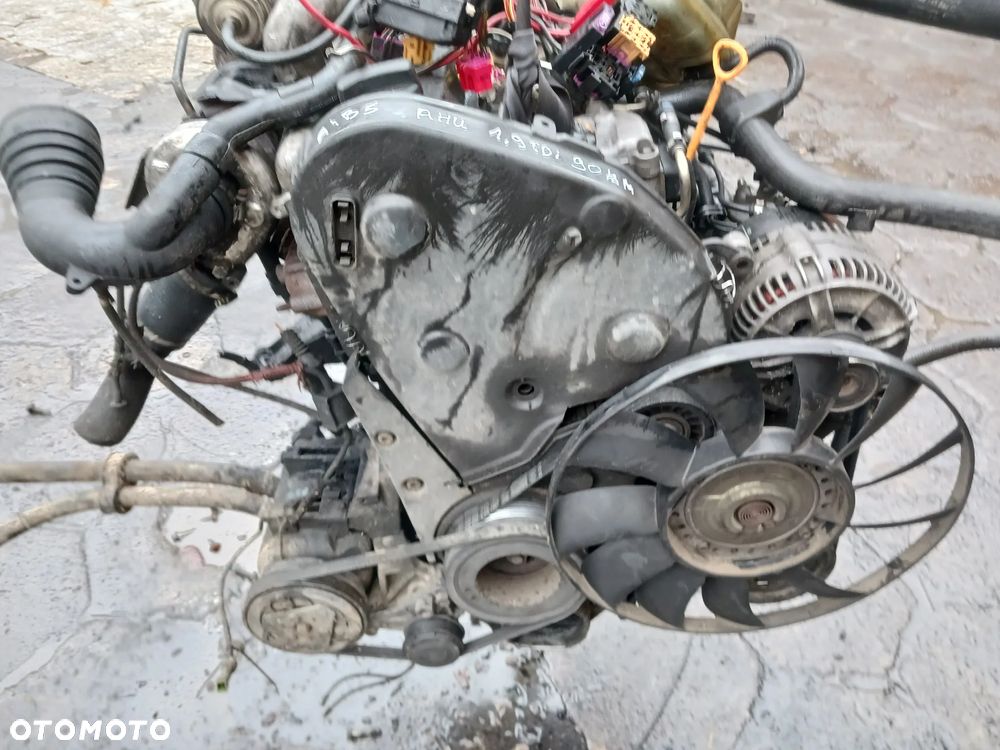 Silnik AHU 1.9TDI 90KM Audi A4 B5 A6 C5 Volkswagen Passat B5 wzdłużny kompletny z wiązką KOMPLET - 3