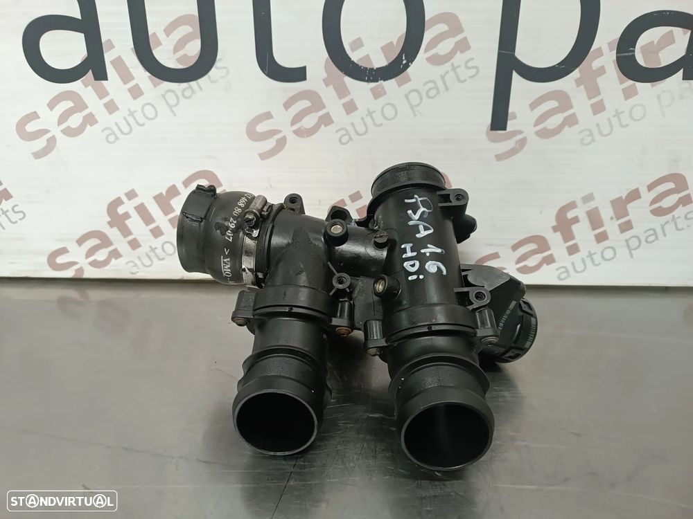 BORBOLETA ADMISSÃO PEUGEOT 207 307 / CITROEN XSARA PICASSO / C4 1.6HDI 110CV REF 9655971680 - 1