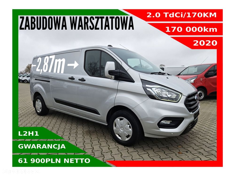 Ford transit-custom L2H1 *61900zł NETTO* Zabudowa warsztatowa 2.0TdCi/170KM - 1