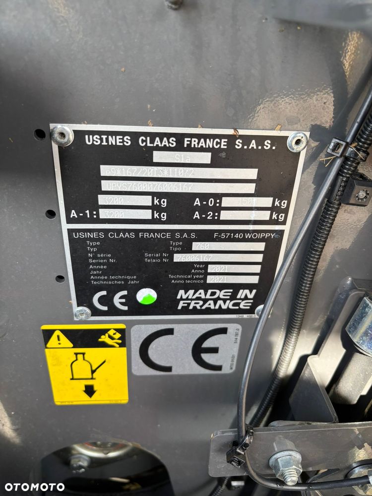 Claas ROLLANT 520 RC | 2021 | ROTOR + NOŻE | 8191 BEL | ISOBUS - 15