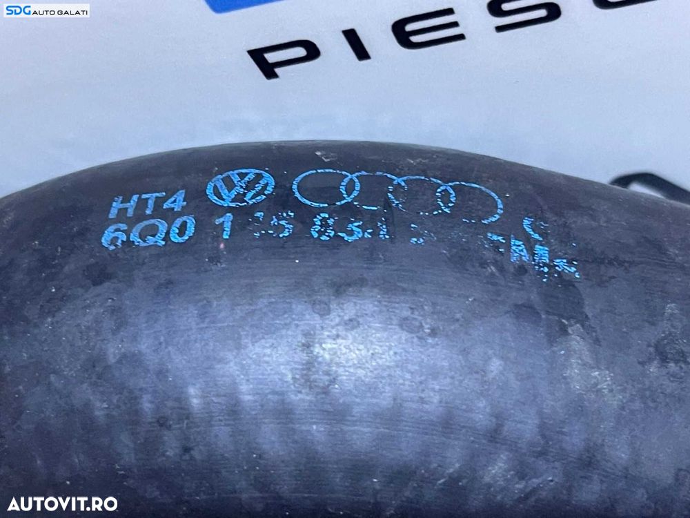 Tubulatura Conducta Furtun Admisie Aer Turbo Turbina Turbosuflanta Volkswagen Polo 9N 1.4 TDI BAY AMF BNV BNM BWB BMS 2002 - 2008 Cod 6Q0145834 - 4