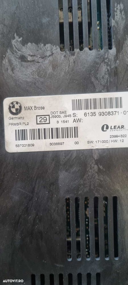 Modul frm lumini BMW cod 9308371 MAX Brose FRM3R PL2 cod 92330445 - 2
