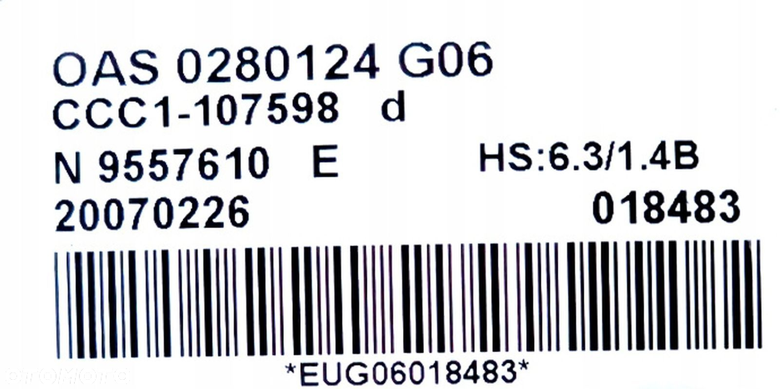 MODUŁ / STEROWNIK DACHU MITSUBISHI COLT VI Z30 CABRIO 9557610 / 0280124 - 3