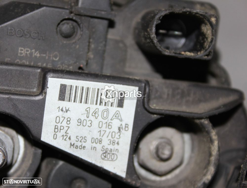 Alternador AUDI A6 (4B2, C5) 2.5 TDI | 07.97 - 01.05 Usado REF.  078 903 016 AB... - 3