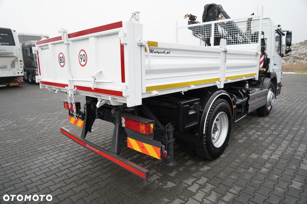 Mercedes-Benz ATEGO 1218 / 4x2 / WYWROTKA + HDS HIAB 0088 BS-3  / PILOT  /MANUAL - 14