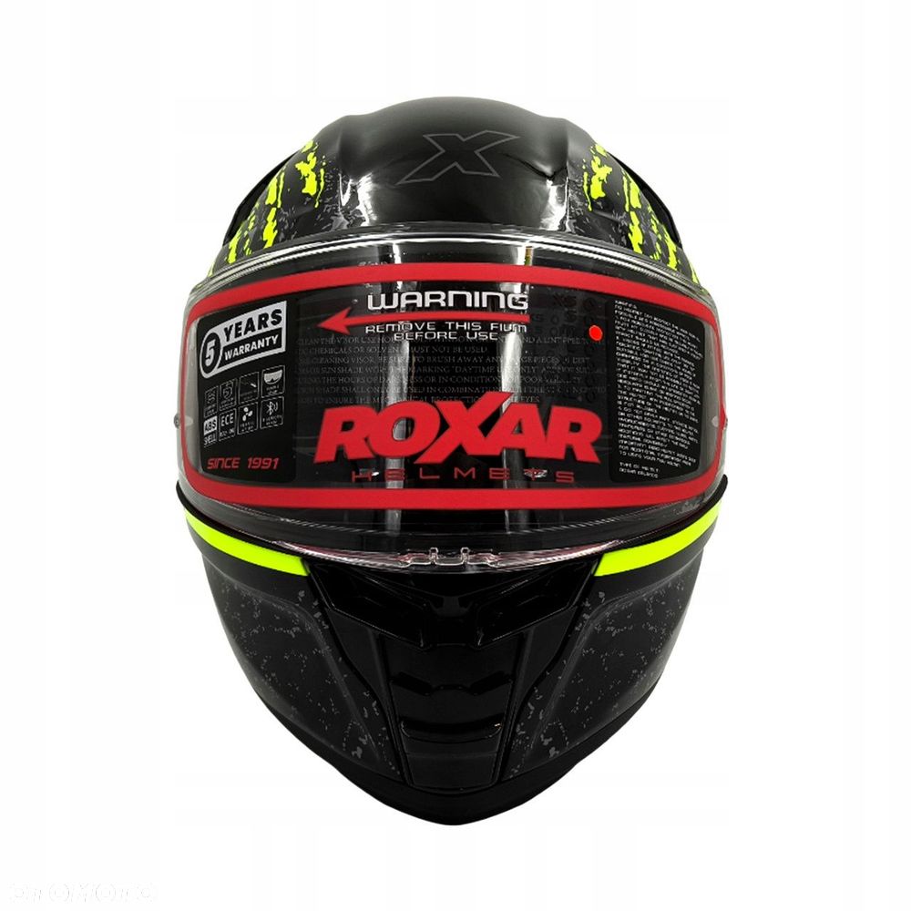 Kask integralny Roxar Bayamo Evo Toxic rozmiar Xl 5 lat gwarancji - 6