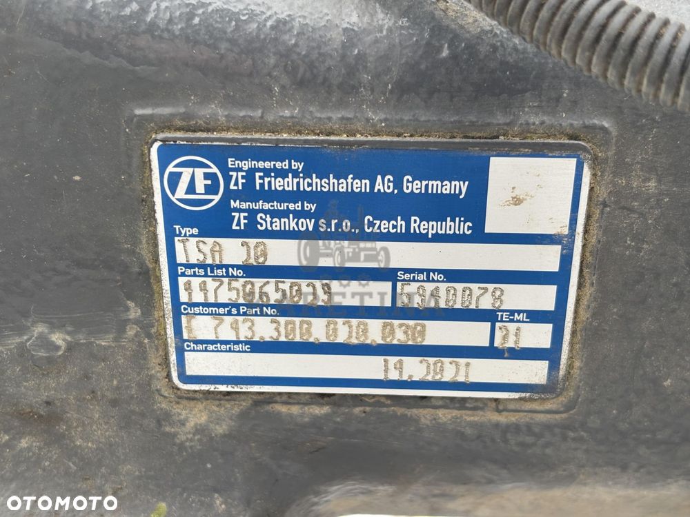 Fendt 720 724 ZF TSA 20 TSA20 Zwolnica Zwrotnica Siłownik Kaptur Pochwa CZĘŚCI 4475065029 4475465176 - 7