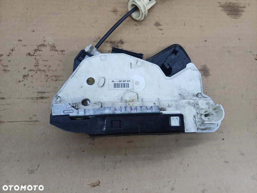 Golf VI HB 5D zamek drzwi przód lewy prawy 5K1837015 5K1837016 Europa 7 pin - 3