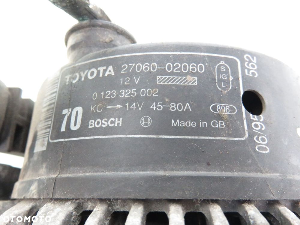 ALTERNATOR TOYOTA CARINA E T19  1.6 0123325002 2706002060 - 4