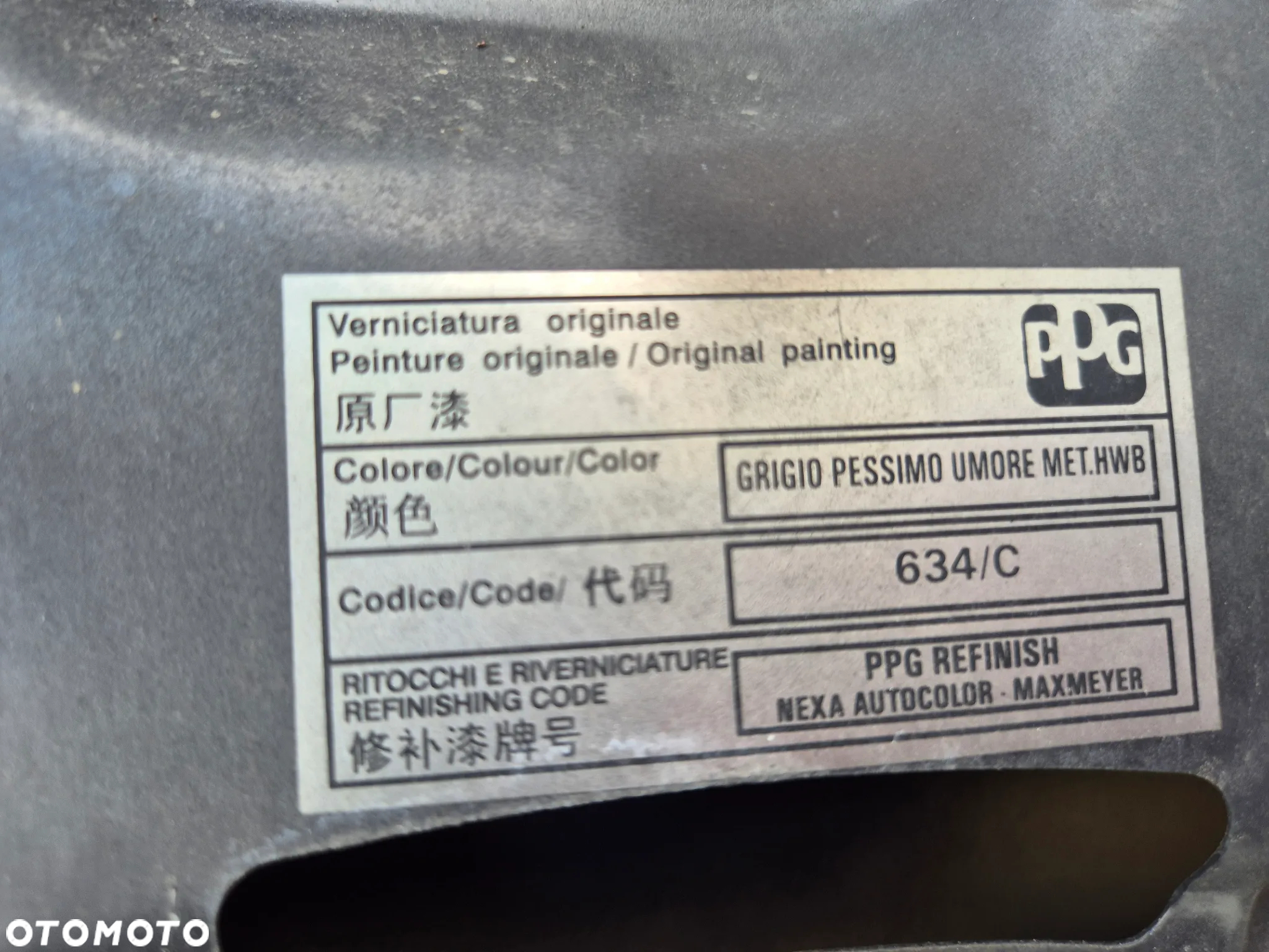 Maska pokrywa silnika Fiat Grande Punto Evo 634/C - 5
