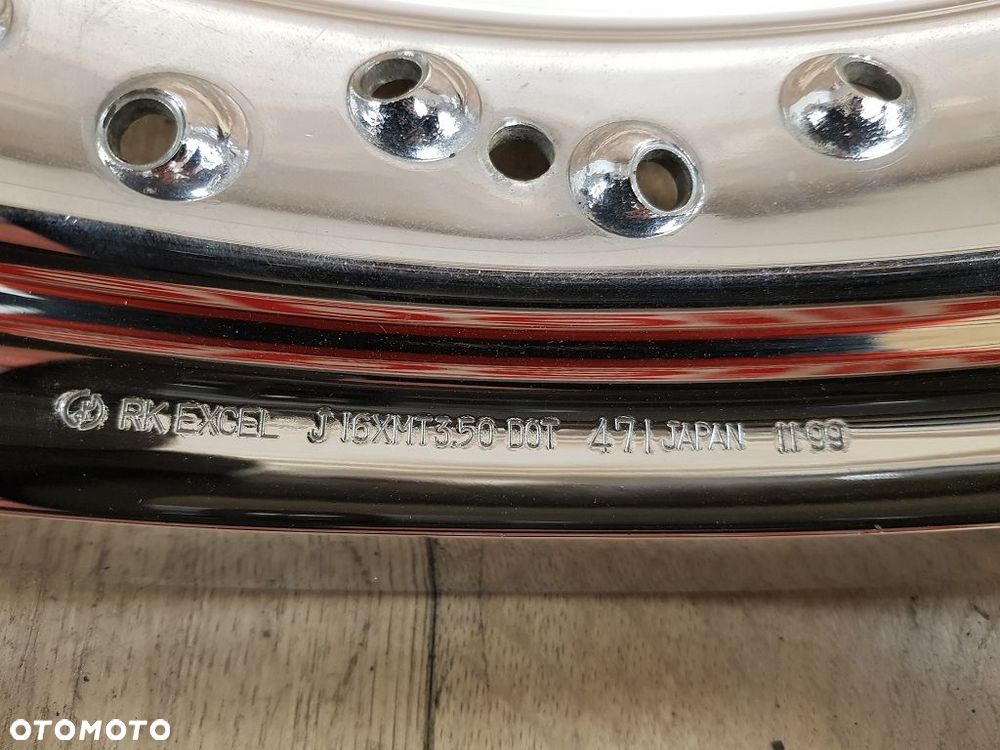 Obręcz rawka chrom RK Excel 16 x 3.50 40 szprych Harley Custom - 6