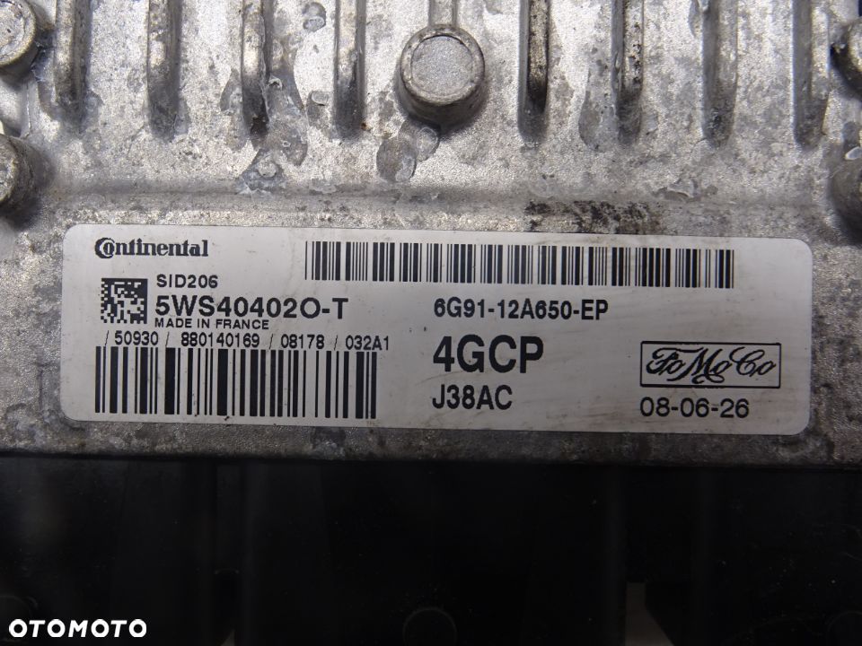 FORD GALAXY MK3 06-10 KOMPUTER STEROWNIK SILNIKA 6G9112A650EP - 2