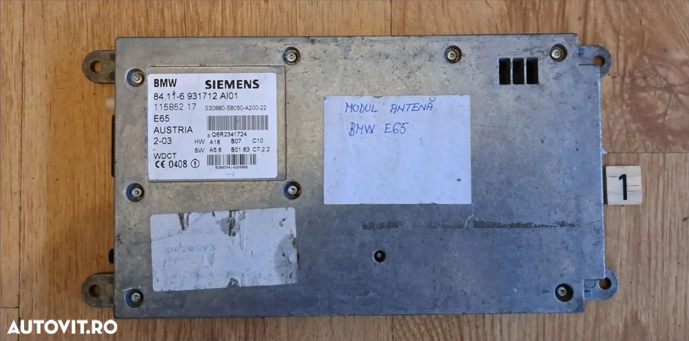 Calculator modul ECU unitate telefon Original BMW E65 E66 E67 - 1