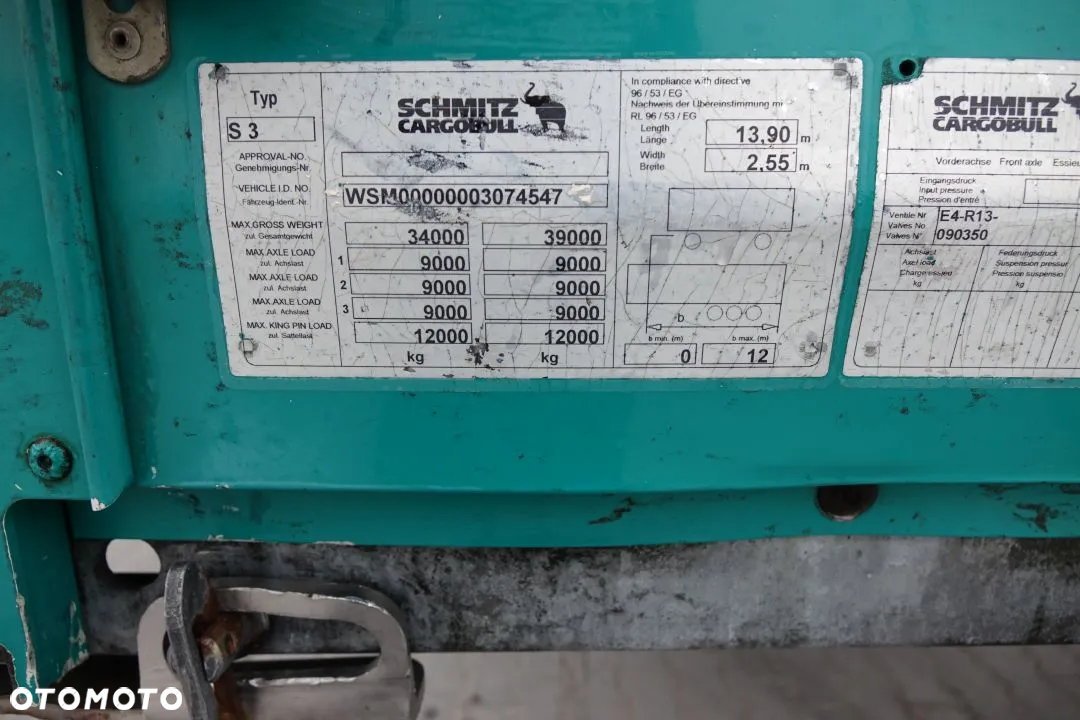 Schmitz Cargobull FIRANKA/ VARIOS /  OSIE SCHMITZ / OCYNK / DACH PODNOSZONY / - 25