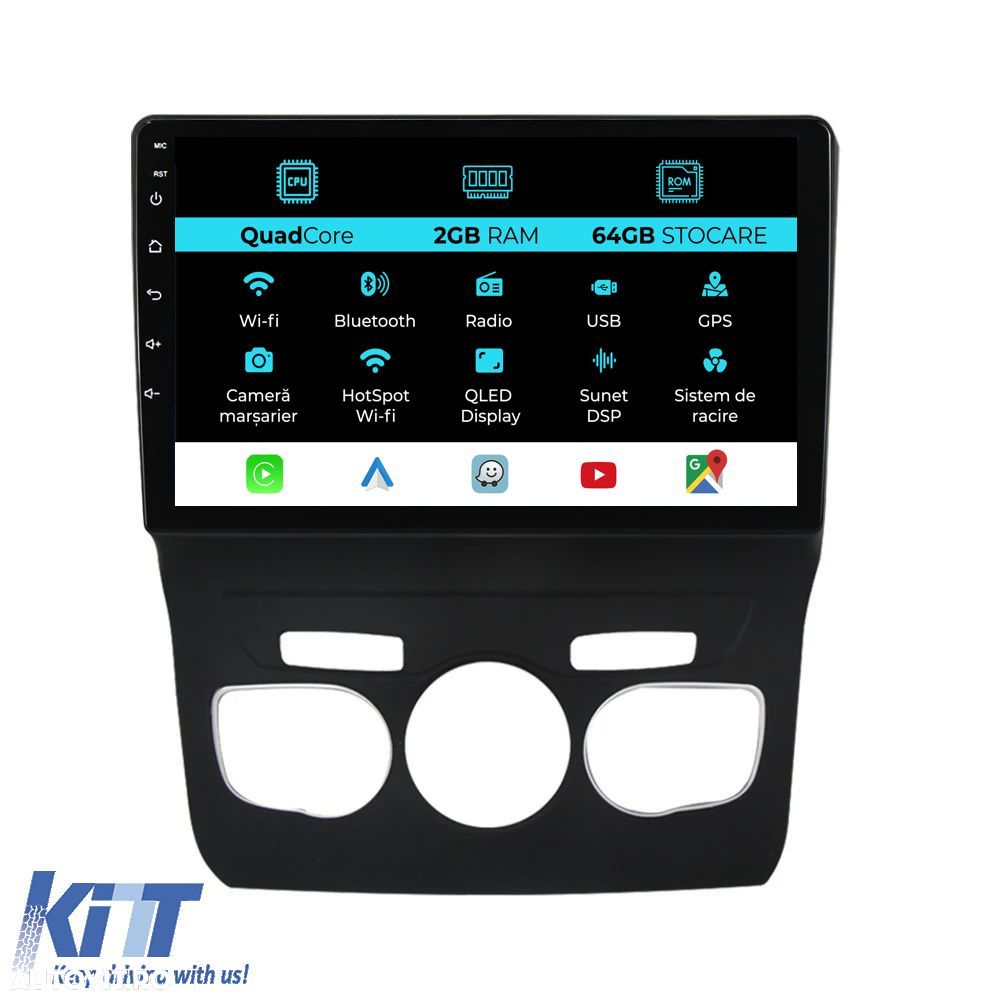Navigatie Dedicata Citroen C4L (2013-2016), 9Inch, 2Gb Ram, 64Gb Stoca - 1