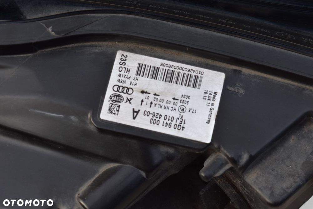 Lampa Lewy Przód AUDI A6 C7 2011-2015R 4G0941003 UK - 8