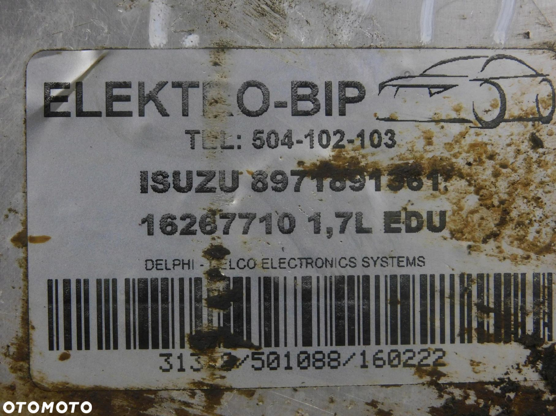 16267710 8971891361 Sterownik Pompy Opel Corsa Combo 1.7 Isuzu - 3