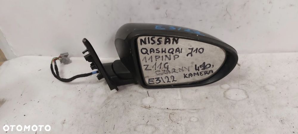 .  LUSTERKO ELEKTRYCZNE NISSAN QASHQAI J10 PRAWE 11PIN Z11G CZARNY !KAMERKA! - 1