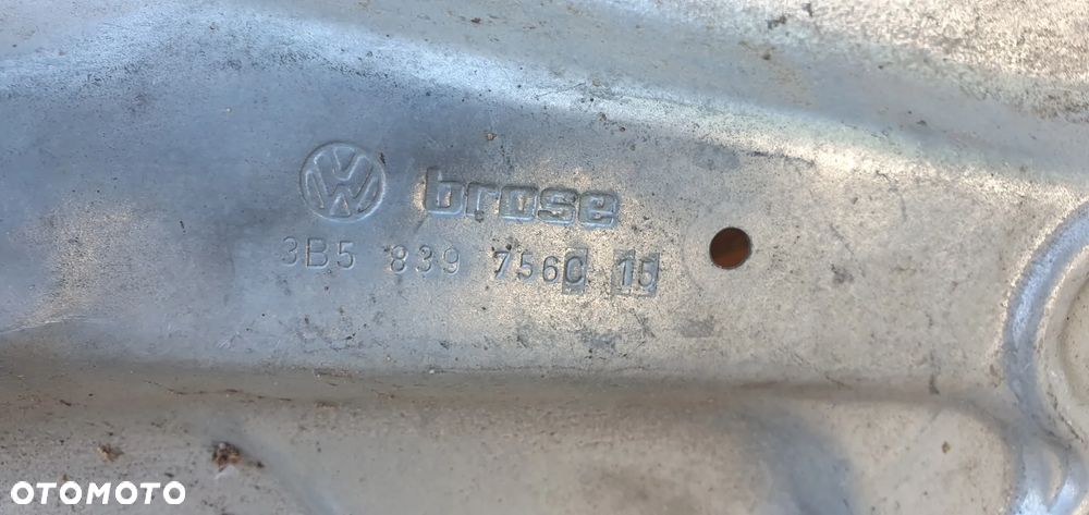 Mechanizm podnośnik szyby prawy tył VW Passat B5 Sedan 3B5839756C - 3