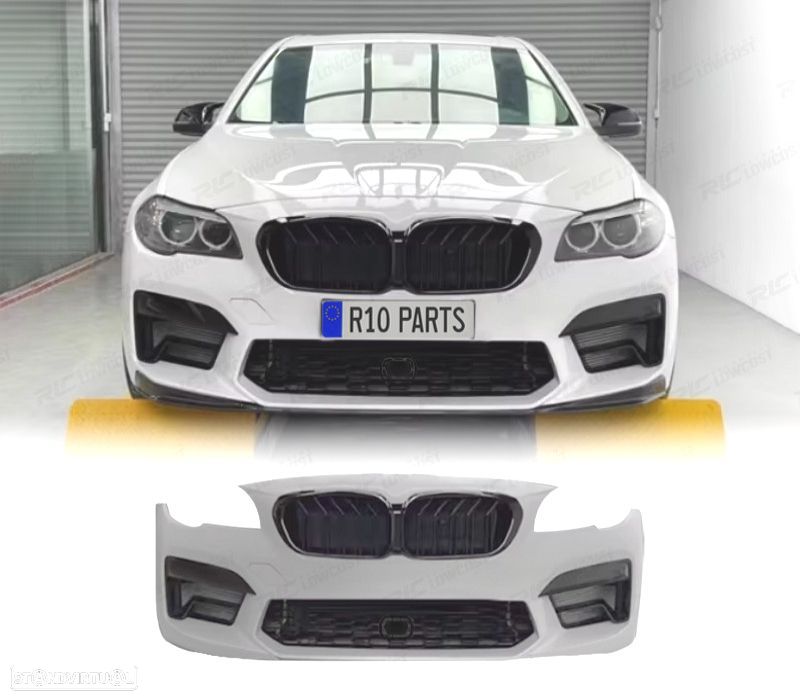 PÁRA-CHOQUES FRONTAL BMW F10 F11 13-17 LOOK G30 M5 + GRELHAS - 1