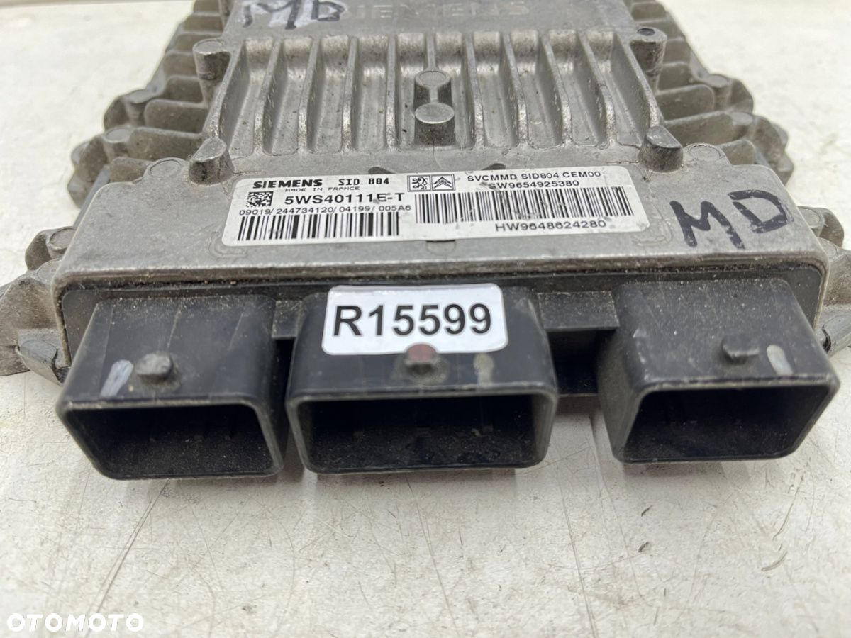Komputer silnika Citroen C2 I C3 I 03-09r. 1.4 HDI moduł sterownik ECU 9648624280 9654925380 - 5