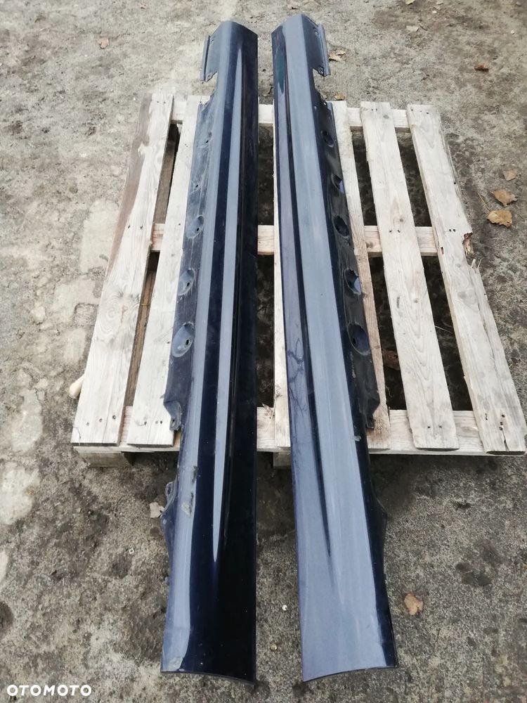 BMW E46 sedan lift listwa zew progowa lewa prawa Orientblau - 1